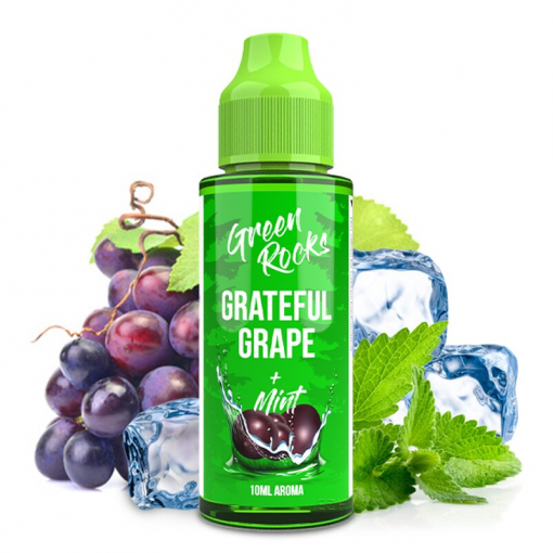 Příchuť Drip Hacks - Green Rocks - Grateful Grape SnV 10ml