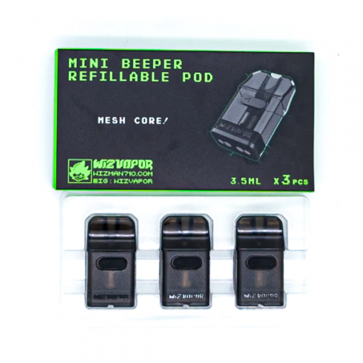 WizVapor Mini Beeper POD - náhradní POD cartridge 3ks - 0.8 Ohm
