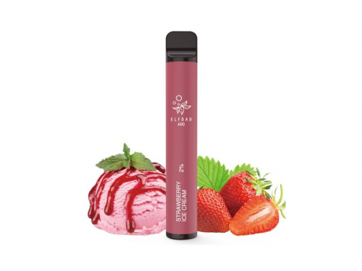 ELF BAR 600 jednorázová ecigareta Strawberry Ice Cream - 20mg