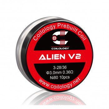 Coilology předmotané spirálky pro DL Alien V2 0,36 ohmů - Ni80 - NiChrome, 10ks