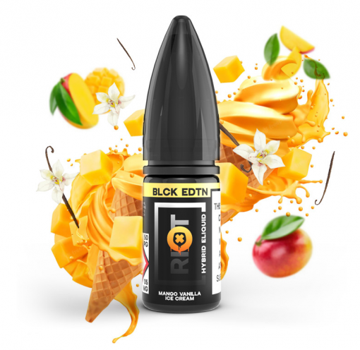 Nikotinová sůl Riot S:ALT Hybrid - Mango Vanilla Ice Cream / Mango s vanilkovou zmrzlinou 10ml