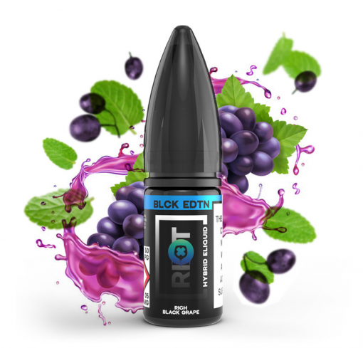 Nikotinová sůl Riot SALT Hybrid - Rich Black Grape / Hroznové víno s mátou 10ml