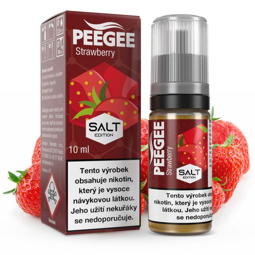 PEEGEE Salt - Jahoda / Strawberry 10ml 50/50 VG/PG