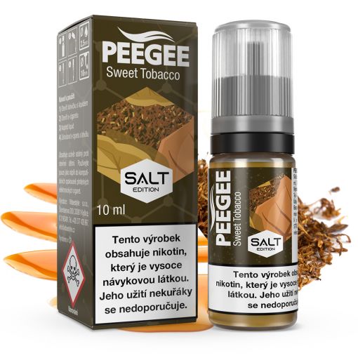 PEEGEE Salt - Sladký tabák / Sweet Tobacco 10ml 50/50 VG/PG