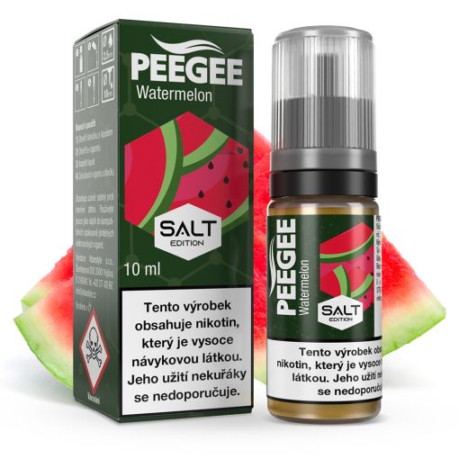 PEEGEE Salt - Vodní meloun / Watermelon 10ml 50/50 VG/PG