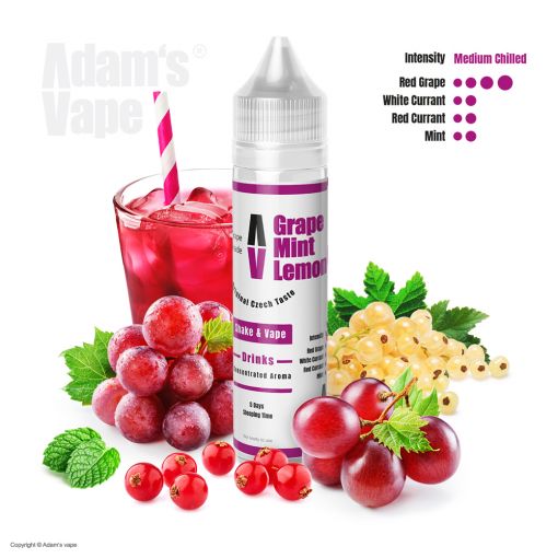 Příchuť Adams vape S&V: Grape Mint Lemonade / Chladivá hroznová limonáda 12ml