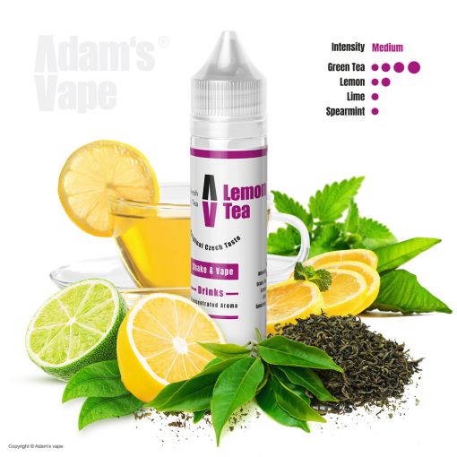 Příchuť Adams vape S&V: Lemon Tea / Osvěžující zelený čaj 12ml