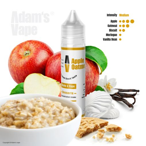 Příchuť Adams vape S&V: Apple Oatmeal / Jablka s ovesnou kaší 12ml