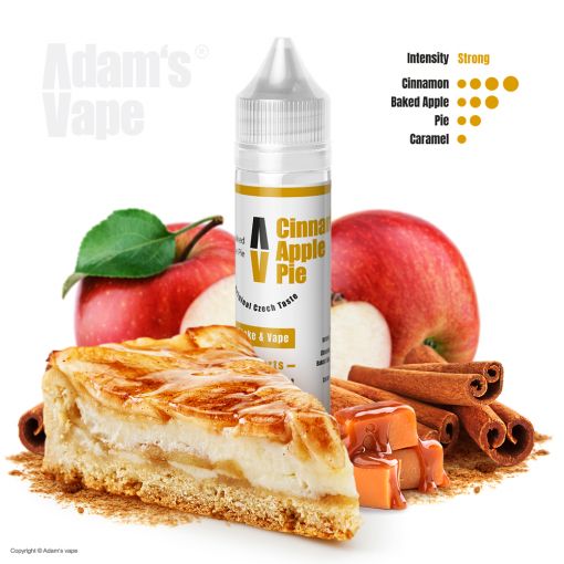 Příchuť Adams vape - Cinnamon Apple Pie / Jablečný koláč se skořicí 12ml SnV