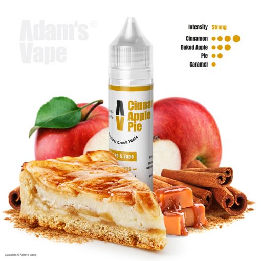 Příchuť Adams vape - Cinnamon Apple Pie / Jablečný koláč se skořicí 10ml SnV