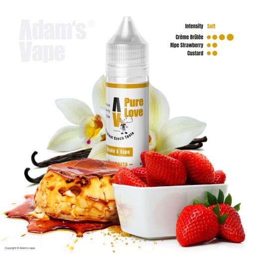 Příchuť Adams vape - Pure Love V2 by Karotka / Jahody s vanilkou 15ml SnV