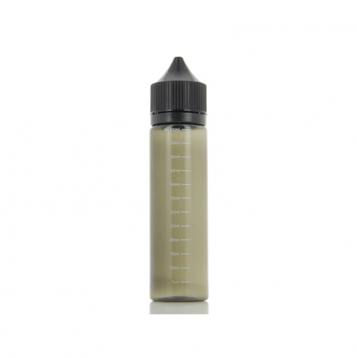 Úzká unicorn lahvička se špičkou s ryskou - 60ML - ČERNÁ
