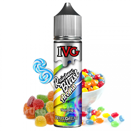 Příchuť IVG S&V: Menthol Rainbow Blast / Chladivé sladké bonbony 18ml
