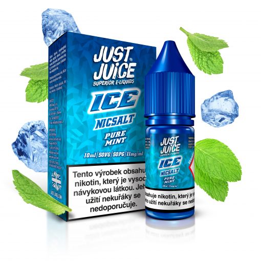 Nikotinová Sůl Just Juice Salt - ICE Pure Mint (Máta a mentol) - 11mg/ml