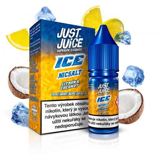 Nikotinová Sůl Just Juice Salt - ICE Citron a Coconut - 20mg/ml