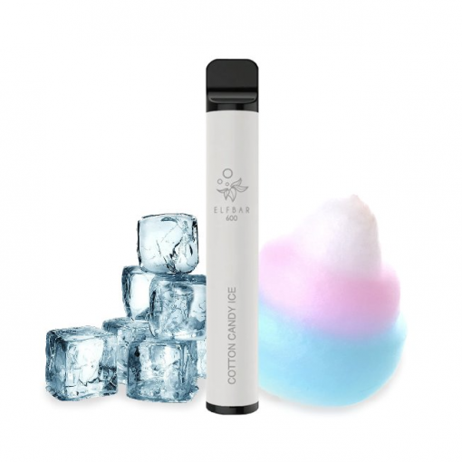 ELF BAR 600 jednorázová ecigareta Cotton Candy Ice - 20mg