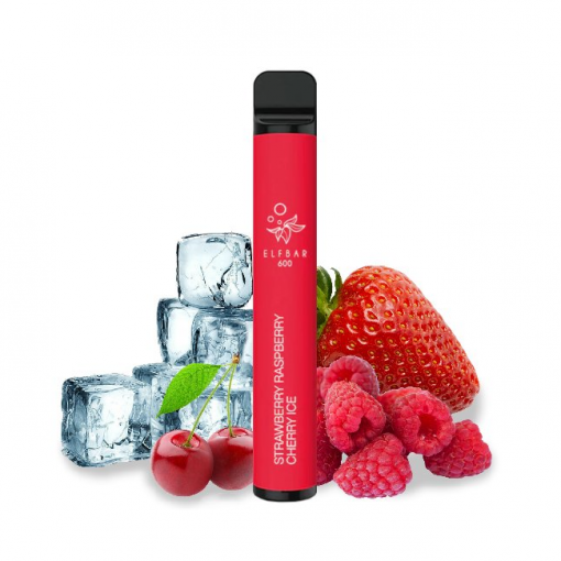 ELF BAR 600 jednorázová ecigareta Strawberry Raspberry Cherry Ice - 20mg