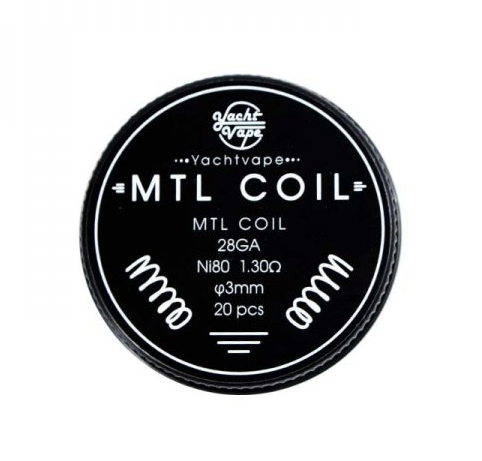 Yachtvape předmotané spirálky - MTL Coil NI80 - 1,3 ohm 20ks