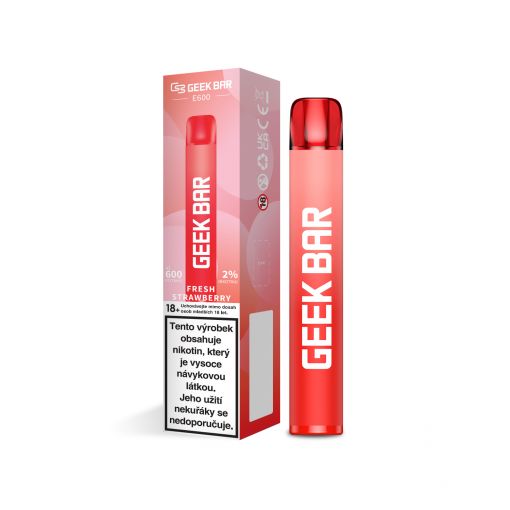 GEEK BAR E600 jednorázová ecigareta - Fresh Strawberry