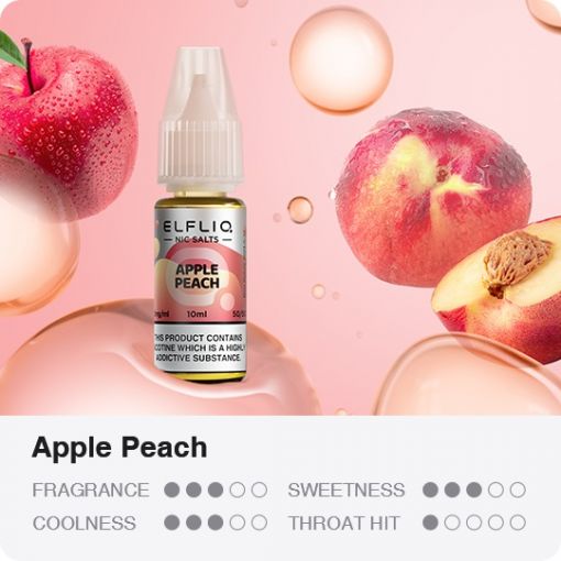 Nikotinová Sůl ELF BAR ElfLiq - Apple Peach 10ml
