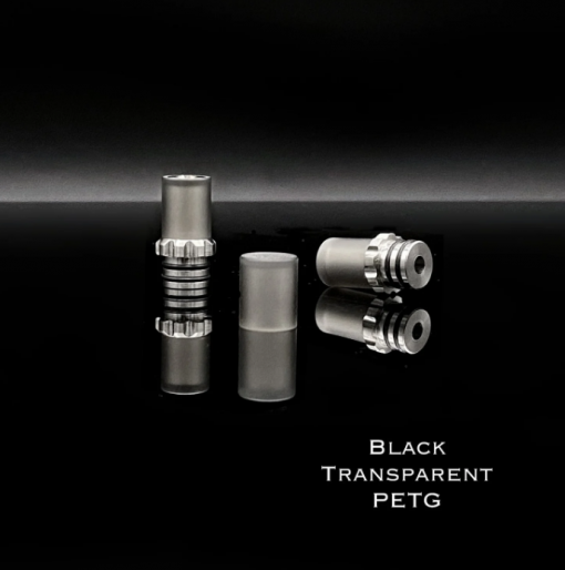 The Vaping Gentlemen Club - Drip Tip 21 - Black Transparent PETG