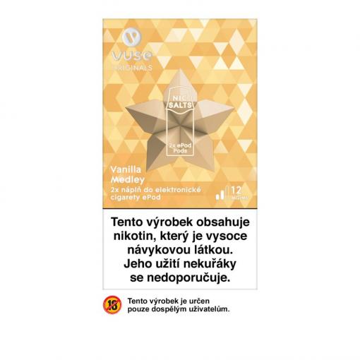 VUSE ePOD náplň Vanilla Medley 2ML 12MG - 2KS