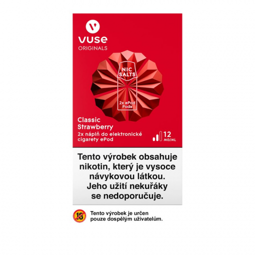 Vuse ePod náplň Classic Strawberry 2ml 12mg - 2ks