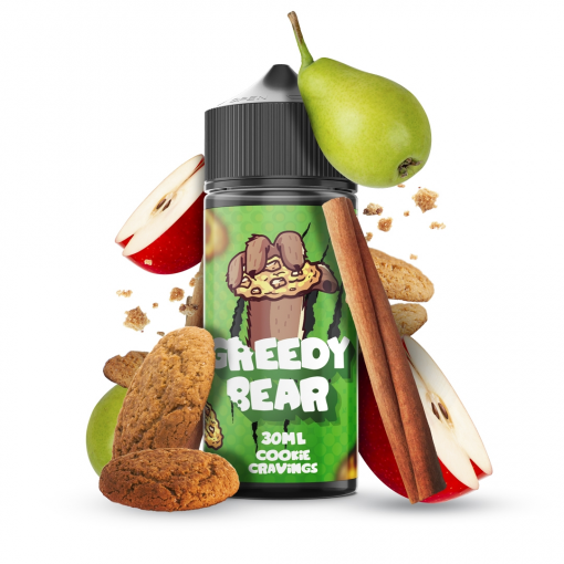 Příchuť Greedy Bear - Cookie Cravings / Sušenka, jablko a hruška 30ml SnV