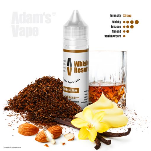 Příchuť Adams vape S&V: Whiskey Reserve / Tabák s whiskey a mandlemi 12ml