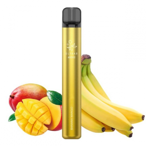 Elf Bar 600 V2 jednorázová ecigareta Banana Mango - 20mg