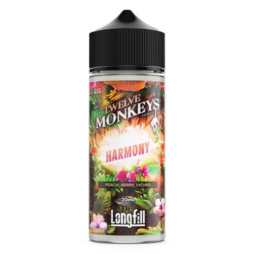 Příchuť Twelve Monkeys - Oasis Harmony / Broskev, lesní plody a liči 20ml