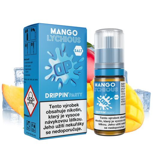 Nikotinová Sůl Drippin Salt Party - Mango Lychious / Chladivé mango a liči 10ml