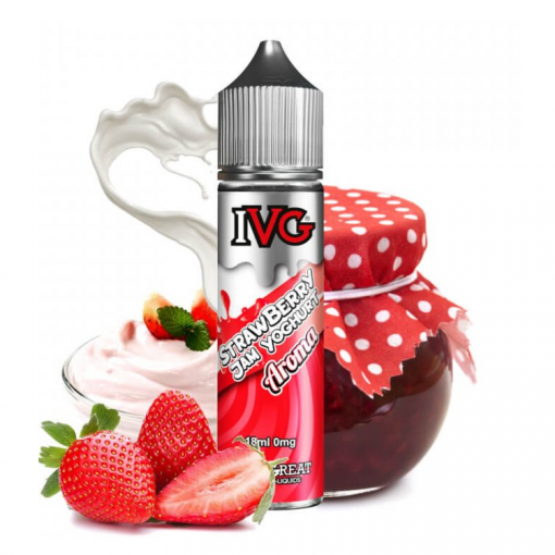 Příchuť IVG S&V: Strawberry Jam Yoghurt / Jogurt s jahodovým džemem 18ml