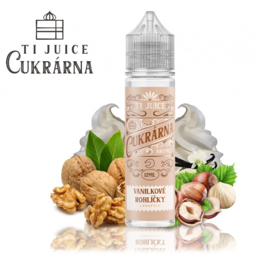 Příchuť TI Juice Cukrárna Vanilkové Rohlíčky SnV 10ml
