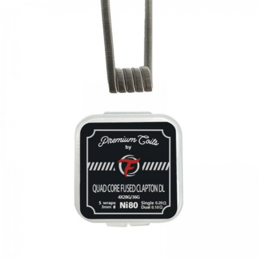 Fumytech předmotané spirálky - Quad Core Fused Clapton DL Ni80 - 0,2 ohm 10ks