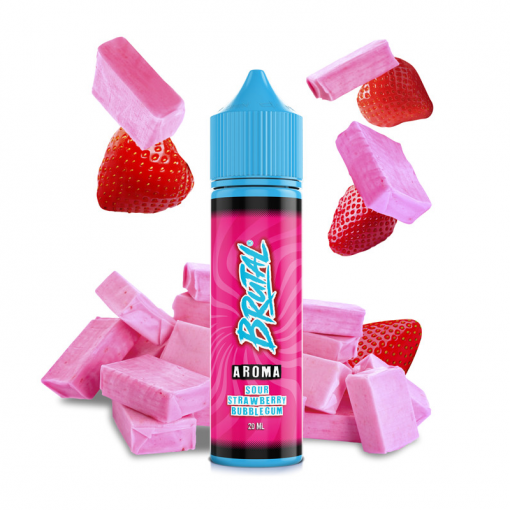 Příchuť Just Juice - Brutal - Strawberry Sour Bubblegum / Sladká jahodová žvýkačka SnV 20ml