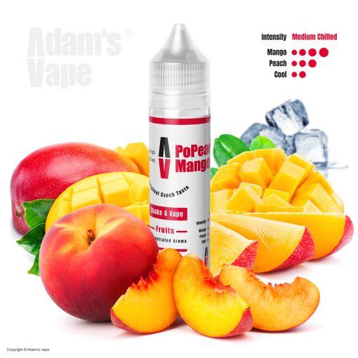 Příchuť Adams vape S&V: PoPeachi Mango / Vychlazené mango s broskví 12ml