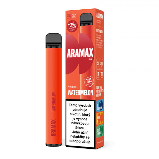Aramax Bar jednorázová ecigareta Watermelon  - 20mg - Kolek Q