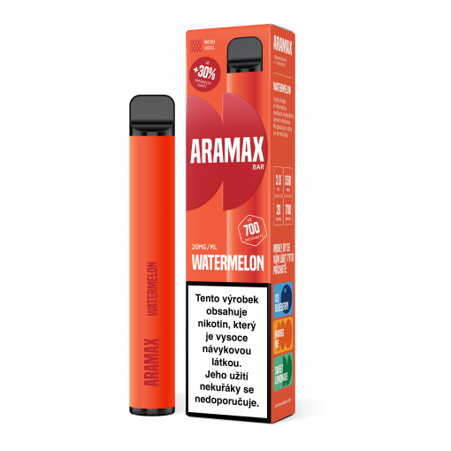 Aramax Bar jednorázová ecigareta Watermelon  - 20mg