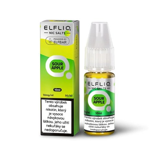 Nikotinová Sůl ELF BAR ElfLiq - Sour Apple 10ml