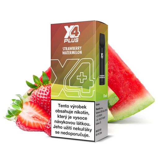 Přednaplněný Pod X4 Plus - Jahoda a meloun / Strawberry and Watermelon - 20mg