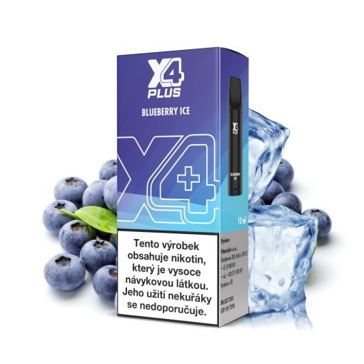 Přednaplněný Pod X4 Plus - Chladivá borůvka / Blueberry Ice - 20mg - Kolek Q