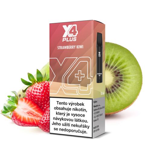 Přednaplněný Pod X4 Plus - Jahoda a kiwi / Strawberry Kiwi - 20mg