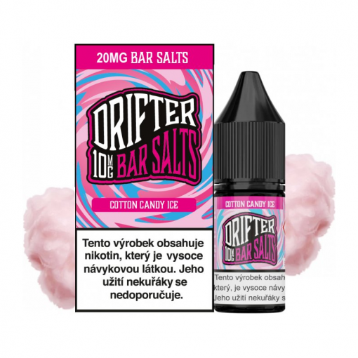 Nikotinová sůl Drifter Bar Salts Cotton Candy Ice 10ml - 20mg