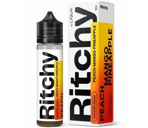 Příchuť LIQUA RITCHY - Peach Mango Pineapple / Broskev, Mango, Ananas 12ml SnV