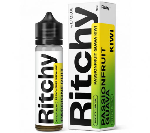 Příchuť LIQUA RITCHY - Passionfruit Guava Kiwi / Marakuja, Guava, Kiwi 12ml SnV