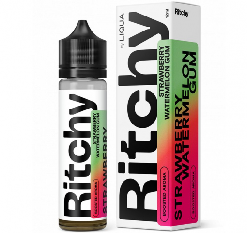 Příchuť LIQUA RITCHY - Strawberry Watermelon Gum / jahodovo melounová žvýkačka 12ml SnV