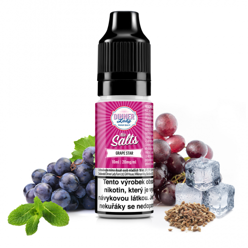 Nikotinová Sůl Dinner Lady Grape Star 10ml