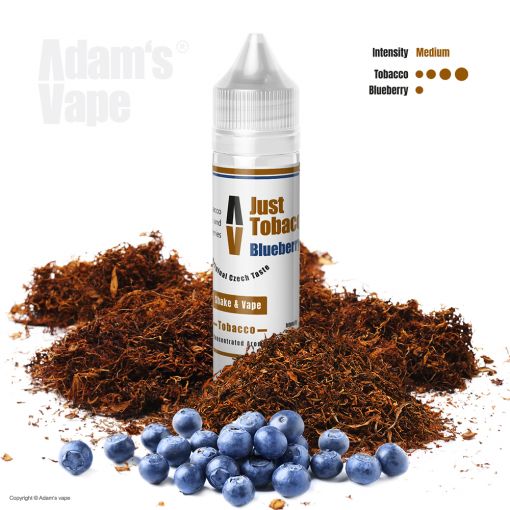 Příchuť Adams vape S&V: Just Tobacco Blueberry / Jemný tabák s borůvkou 10ml
