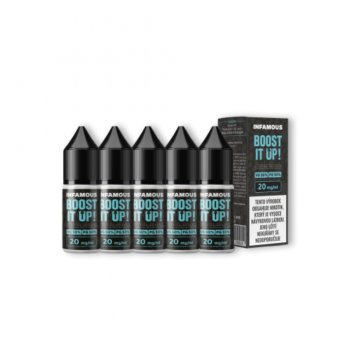 Infamous Booster MTL 50/50 - 20mg - 5x10ml 
